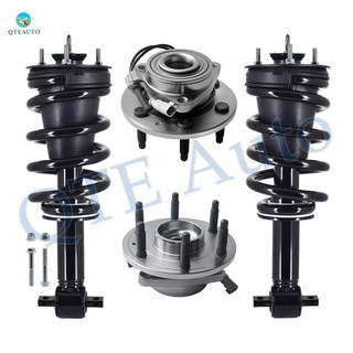 Set of 4 Front Quick Complete Strut-Coil Spring Assembly-Wheel Hub Bearing Assembly For 2015-2020 GMC Yukon XL 4WD Monotube Performance Upgrade