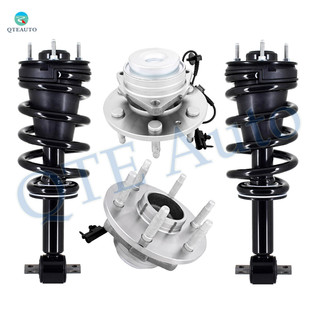 Set 4 Front Quick Complete Strut-Coil Spring-Wheel Hub Bearing For 2007-2010 Chevrolet Suburban 1500