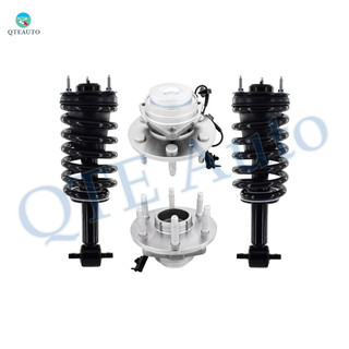 Set 4 Front Quick Complete Strut-Coil Spring-Wheel Hub Bearing For 2011-2014 Chevrolet Suburban 1500