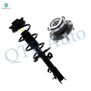Front Left Quick Complete Strut-Coil Spring-Wheel Hub Bearing For 2014 2015 Nissan Rogue Select AWD