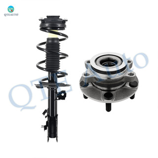 Front Left Quick Complete Strut-Coil Spring-Wheel Hub Bearing For 2014 2015 Nissan Rogue Select AWD