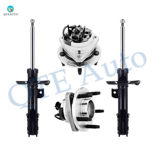 Set of 4 Front Suspension Strut-Wheel Hub Bearing For 2004-2012 Chevrolet Malibu