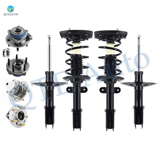 Set of 8 Suspension Strut-Quick Complete Strut-Coil Spring Assembly-Wheel Hub Bearing Assembly For 1997 1998 Pontiac Grand Prix