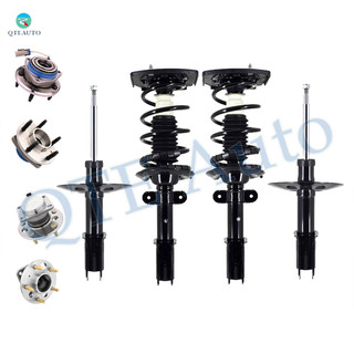 Set of 8 Strut-Wheel Hub Bearing-Quick Complete Strut-Coil Spring For 1998-2001 Oldsmobile Intrigue