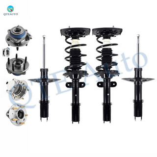 Set of 8 Strut-Wheel Hub Bearing-Quick Complete Strut-Coil Spring For 1998-2001 Oldsmobile Intrigue