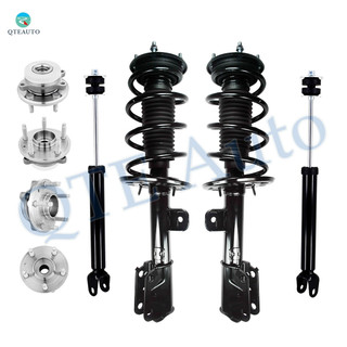 Set of 8 Quick Complete Strut-Wheel Hub Bearing-Shock For 2013-2019 Ford Flex