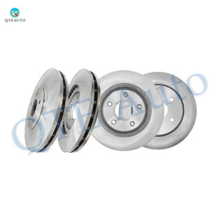 Set of 4 Front 330mm-Rear 305mm Disc Brake Rotors For 2015 Chrysler Town & Country