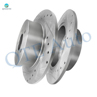 Rear Drilled Slotted Disc Brake Rotors For 2011-2017 Nissan Juke