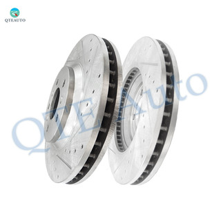 Front Drilled Slotted Disc Brake Rotors For 2014-2016 Chevrolet Impala Limited