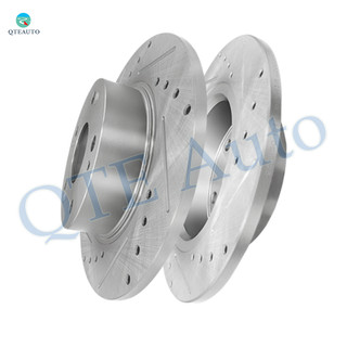 Rear 260mm Drilled Slotted Disc Brake Rotors For 2004-2008 Acura TSX, Automotive Replacement Brake Rotors