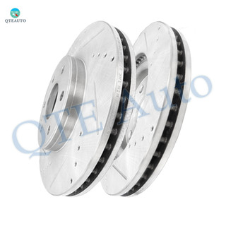 Front 324.8mm Drilled Slotted Disc Brake Rotors For 2017 Gmc Acadia Limited 6 Stud Wheel, Automotive Replacement Brake Rotors