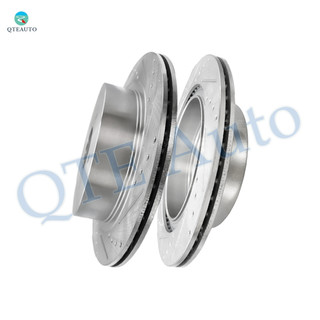 Rear 308mm Drilled Slotted Disc Brake Rotors For 2013-2020 Nissan Pathfinder