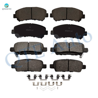 Set 8 Front-Rear Ceramic Brake Pad Kit For 2007-2012 Nissan Sentra SE-R Spec V