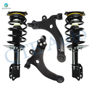 Set of 4 Front Lower Control Arm Ball Jointt-Quick Complete Strut-Coil Spring Assembly For 1997-2004 Oldsmobile Silhouette