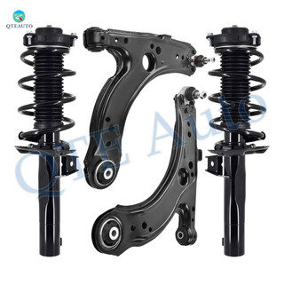 Set of 4 Front Lower Control Arm Ball Joint-Quick Complete Strut-Coil Spring Assembly For 2005 2006 Volkswagen Jetta Set of 4 Front Lower Control Arm Ball Joint-Quick Complete Strut-Coil Spring Assembly For 2005 2006 Volkswagen Jetta