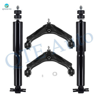 Set of 4 Front Upper Control Arm Ball Joint-Shock Absorber For 2001-2004 Chevrolet Silverado 2500