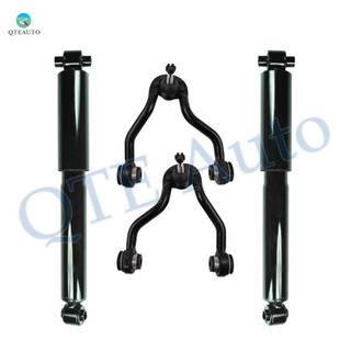 Set of 4 Front Upper Control Arm Ball Joint-Shock Absorber For 1992-1999 GMC K1500 Suburban
