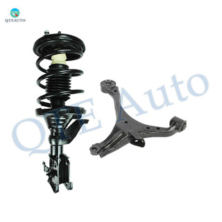 Front Left Lower Control Arm-Quick Complete Strut-Coil Spring Assembly For 2003-2005 Honda Civic Hybrid