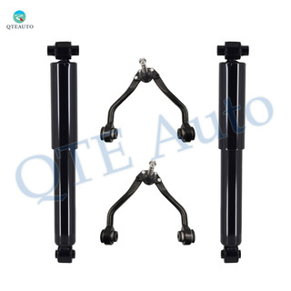 Set of 4 Front Upper Control Arm Ball Joint-Shock Absorber For 1995-1999 GMC K1500 Suburban