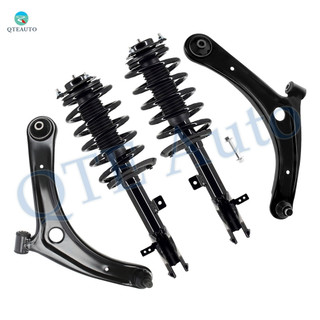 Set of 4 Front Lower Control Arm Ball Joint-Quick Complete Strut-Coil Spring Assembly For 2011-2017 Jeep Compass