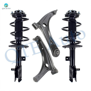Set of 4 Front Lower Control Arm Ball Joint-Quick Complete Strut-Coil Spring Assembly For 2007-2012 Dodge Caliber