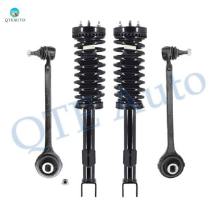 Set of 4 Front Lower Forward Control Arm Ball Joint-Quick Complete Strut-Coil Spring Assembly For 2006-2010 Dodge Charger V6