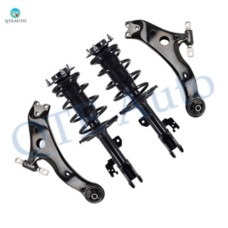 Set of 4 Front Lower Control Arm Ball Joint-Quick Complete Strut-Coil Spring Assembly For 2007-2009 Lexus ES350