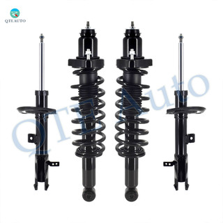 Front Bare Strut - Rear Quick Complete Strut For 2007-2012 Dodge Caliber