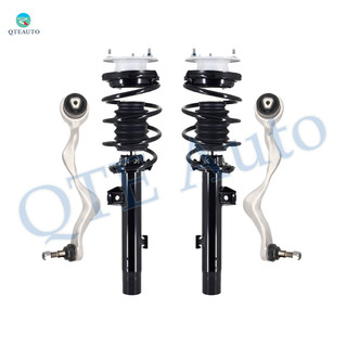 Set of 4 Front Lower Forward Control Arm Ball Joint-Quick Complete Strut-Coil Spring Assembly For 2008-2013 BMW 135I