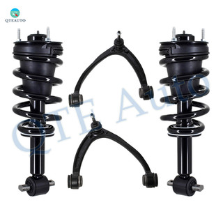 Set of 4 Front Upper Control Arm Ball Joint-Quick Complete Strut-Coil Spring Assembly For 2007-2013 Chevrolet Avalanche w/o 22" Wheels