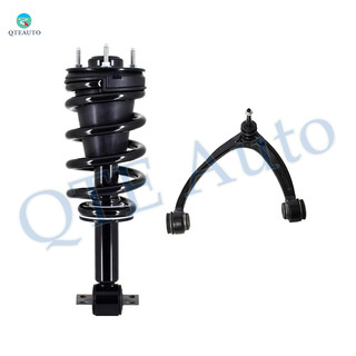 Front Left Upper Control Arm Ball Joint-Quick Complete Strut-Coil Spring Assembly For 2007-2013 GMC Sierra 1500