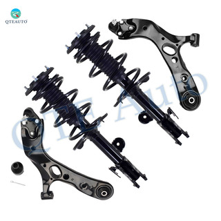 Set of 4 Front Lower Control Arm Ball Joint-Quick Complete Strut-Coil Spring Assembly For 2006-2008 Toyota RAV4 V6