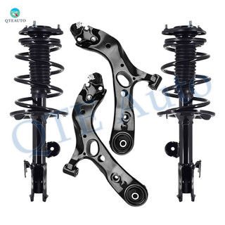 Set of 4 Front Lower Control Arm Ball Joint-Quick Complete Strut-Coil Spring Assembly For 2006-2008 Toyota RAV4