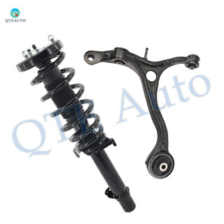Front Left Lower Control Arm-Quick Complete Strut-Coil Spring Assembly For 2008-2012 Honda Accord L4