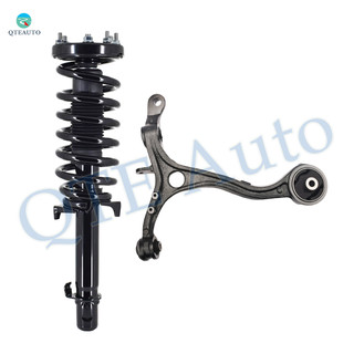 Front Left Lower Control Arm-Quick Complete Strut-Coil Spring Assembly For 2008-2012 Honda Accord V6