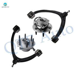 Set of 4 Front Upper Control Arm Ball Joint-Wheel Hub Bearing Assembly For 2015 2016 Chevrolet Suburban