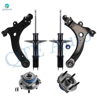 Set of 6 Front Lower Control Arm Ball Joint-Wheel Hub Bearing Assembly-Suspension Strut Assembly For 2005-2009 Buick Lacrosse