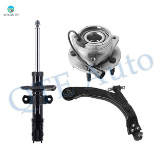 Set of 3 Front Right Lower Control Arm Ball Joint-Wheel Hub Bearing Assembly-Suspension Strut Assembly For 2008-2010 Chevrolet Cobalt