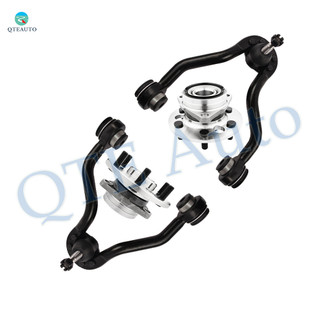 Set of 4 Front Upper Control Arm Ball Joint-Wheel Hub Bearing Assembly For 1992-1994 GMC K1500 Suburban