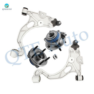 Set of 4 Front Lower Control Arm Ball Joint-Wheel Hub Bearing For 2000 2001 Buick Lesabre