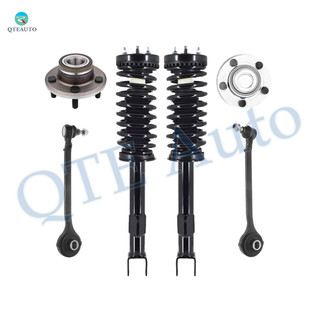 Set of 6 Front Lower Forward Control Arm Ball Joint-Wheel Hub Bearing Assembly-Quick Complete Strut-Coil Spring Assembly For 2005-2008 Dodge Magnum