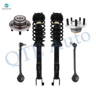 Set of 6 Front Lower Forward Control Arm Ball Joint-Wheel Hub Bearing Assembly-Quick Complete Strut-Coil Spring Assembly For 2009 2010 Dodge Challenger