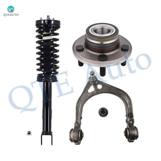 Set of 3 Front Right Upper Control Arm Ball Joint-Wheel Hub Bearing Assembly-Quick Complete Strut-Coil Spring Assembly For 2005-2008 Chrysler 300