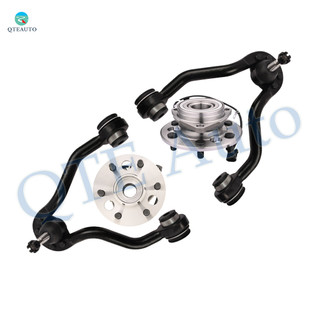 Set of 4 Front Upper Control Arm Ball Joint-Wheel Hub Bearing Assembly For 1995-1999 Chevrolet K1500 Suburban 5.7L