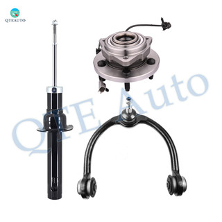 Set of 3 Front Upper Control Arm Ball Joint-Wheel Hub Bearing Assembly-Suspension Strut Assembly For 2005-2010 Jeep Grand Cherokee
