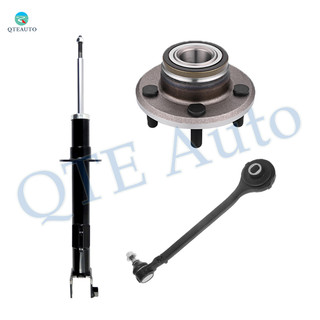 Set of 3 Front Left Lower Forward Control Arm Ball Joint-Wheel Hub Bearing Assembly-Suspension Strut Assembly For 2009 2010 Dodge Challenger w/ Performance Suspension