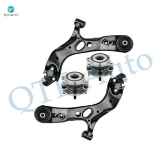 Set of 4 Front Lower Control Arm Ball Joint-Wheel Hub Bearing Assembly For 2006-2012 Toyota RAV4 L4