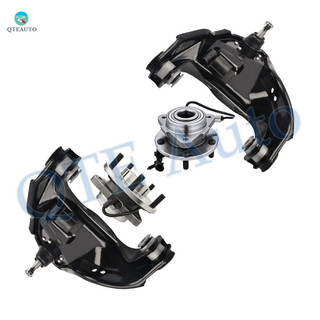 Set of 4 Front Upper Control Arm Ball Joint-Wheel Hub Bearing Assembly For 2003 2004 GMC Jimmy RWD