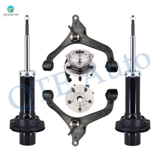 Set of 6 Front Lower Control Arm-Wheel Hub Bearing Assembly-Suspension Strut Assembly For 2002-2007 Jeep Liberty