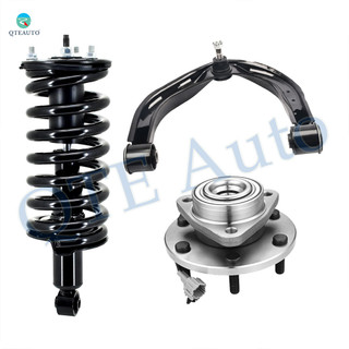 Set of 3 Front Right Upper Control Arm Ball Joint-Wheel Hub Bearing Assembly-Quick Complete Strut-Coil Spring Assembly For 2006 2007 Nissan Armada
